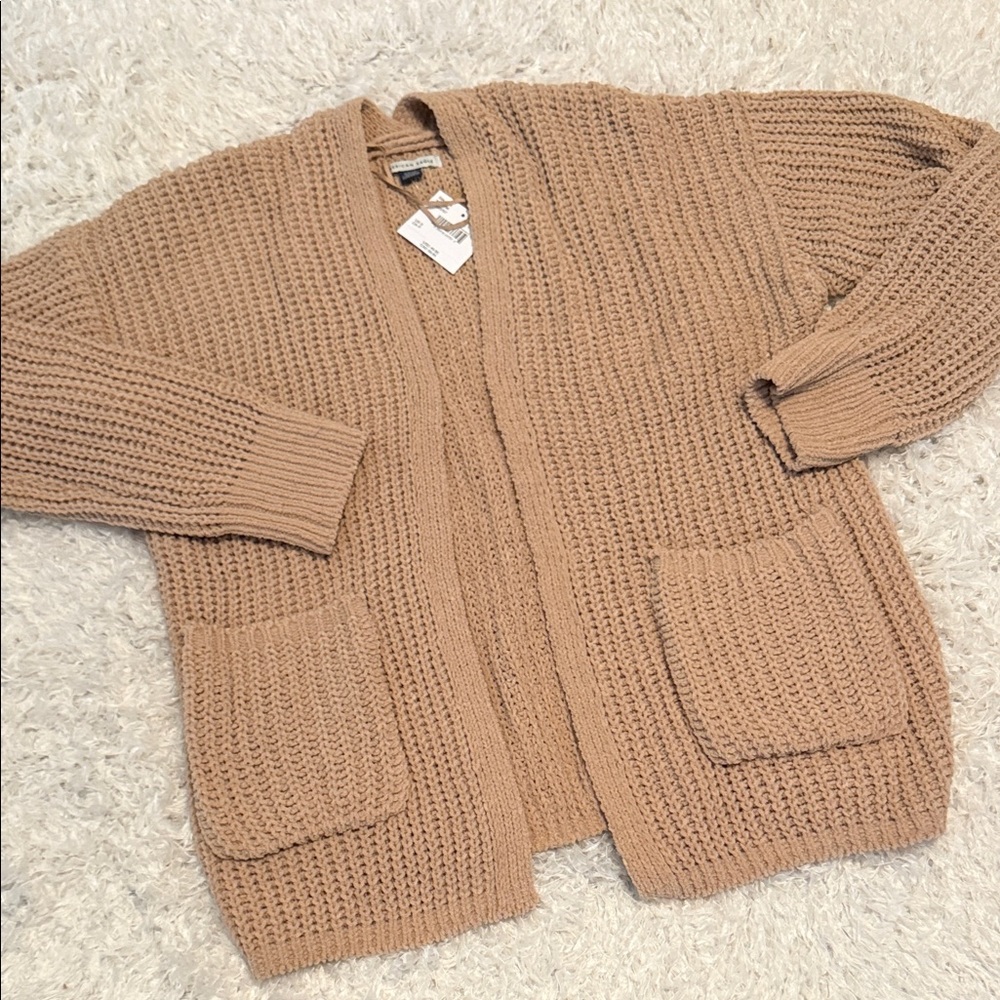 American Eagle Outfitters Camel Knit Cardigan size small NWT